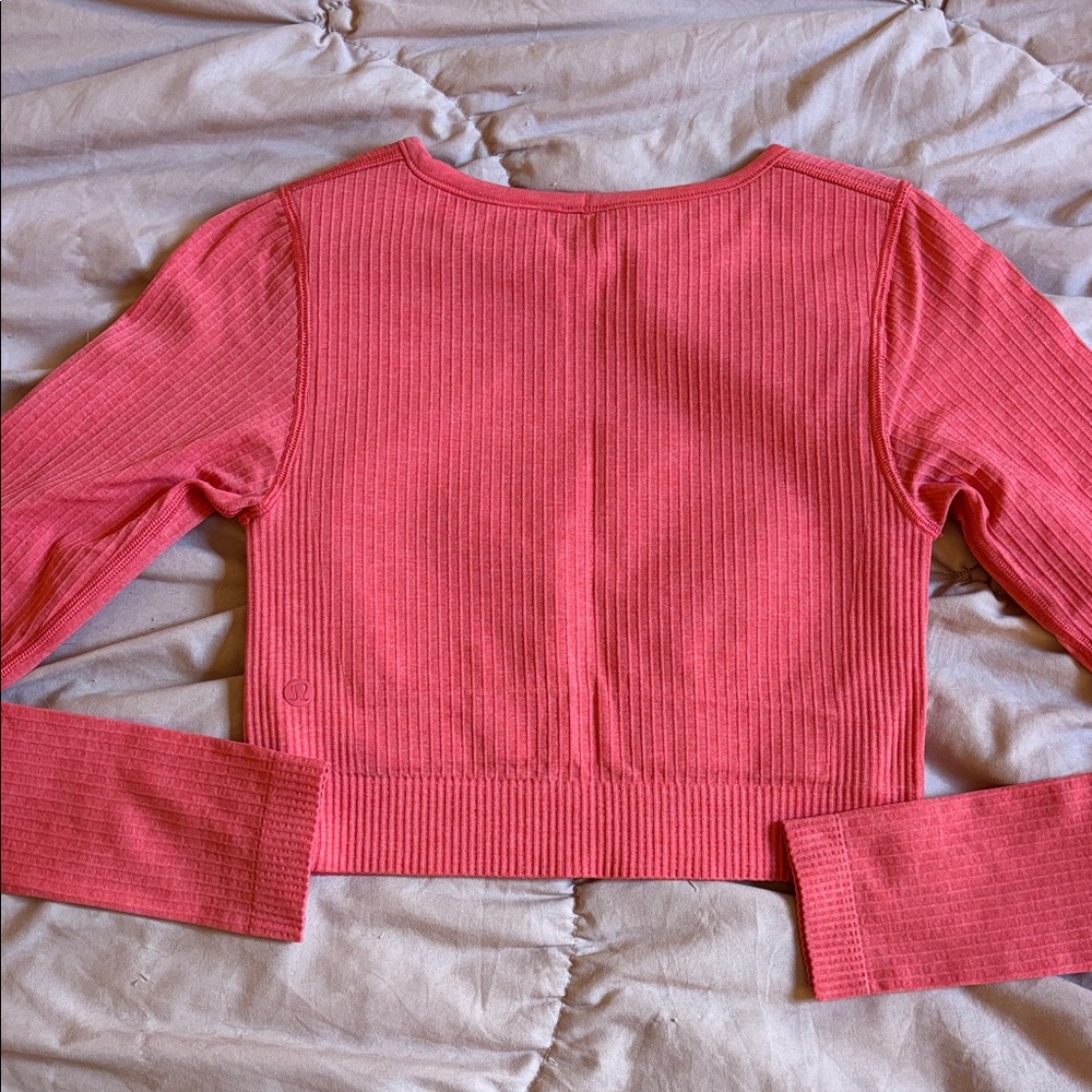 Lululemon Ebb to Street Long Sleeve Shirt in Pale Raseberry - Picture 6 of 11